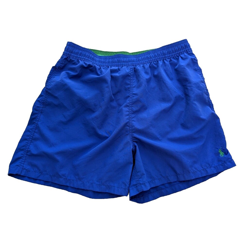 Polo Ralph Lauren Men Swim Trunks Royal Blue Pony Mesh Lining Taiwan Vintage 90s